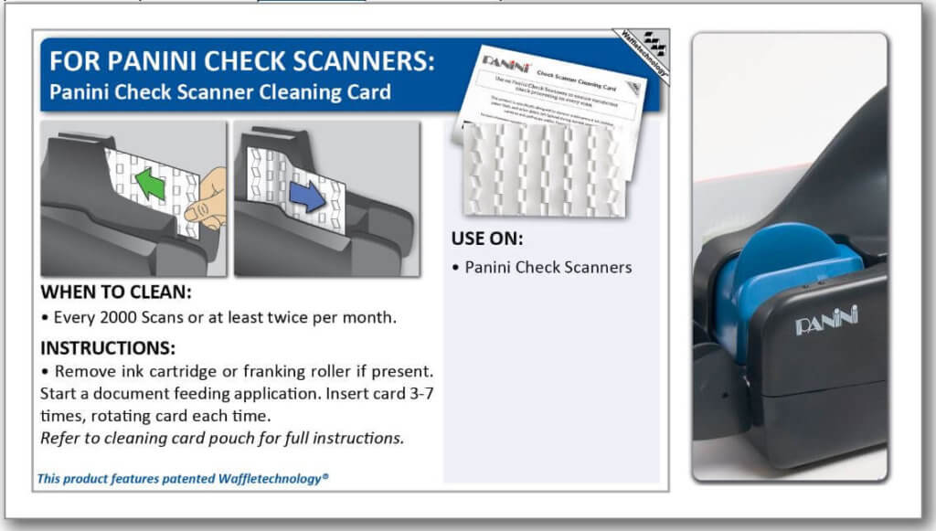 Capture PAN 1024x581 - Kicteam Panini Check Scanner Cleaning Card KWPNI-CS2B15WS