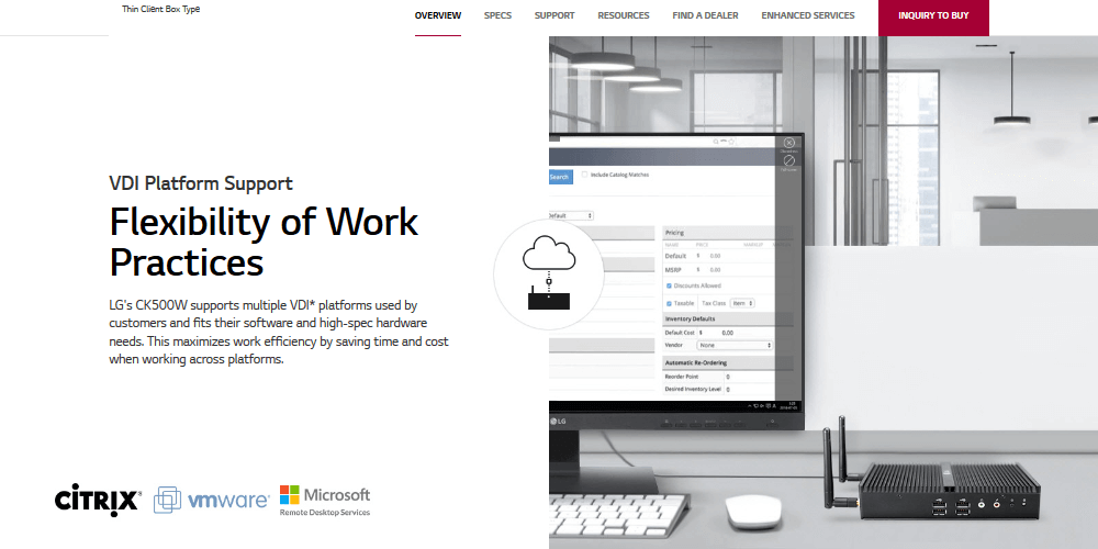 b6 - LG Thin Client Box Type CK500W-3A