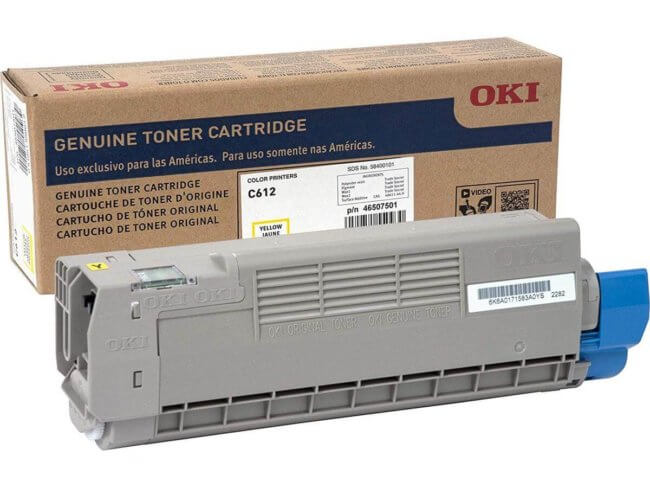 46507501 650x488 - OKI 46507501- 6K Yellow Toner ISO for C612 Series