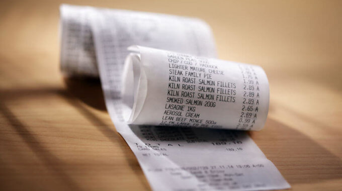 List Of Receipts