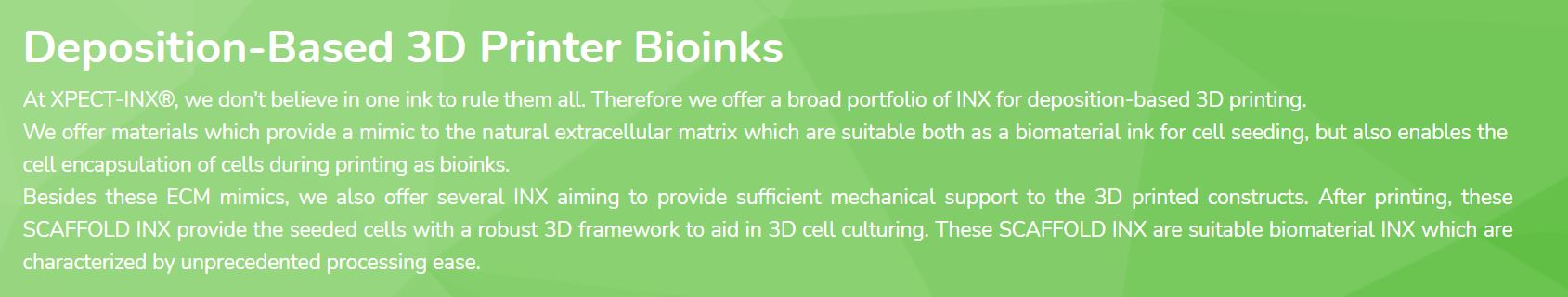 Capture - X SOLID Deposition Based Scaffold 3D Printer Bioink